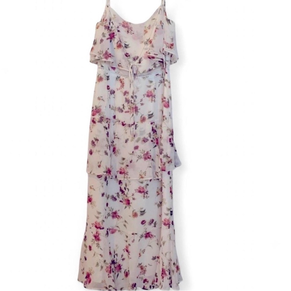 Wayf Floral Spaghetti Strap Dress